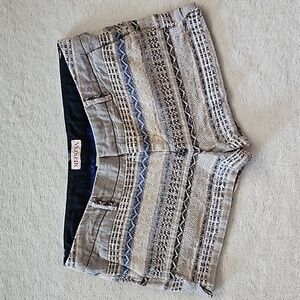 Merona Tribal Print Boho Micro Mini Shorts